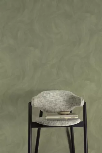 Grandeco Textured Vibes, vinyl, vlies anyagú, zöld színű, vakolt, struktúrált, Modern, Industrial tapéta