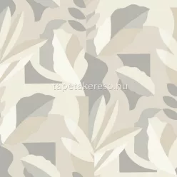   York ARTISTIC ABSTRACT vlies anyagú szürke, beige színű leveles, absztrakt modern tapéta