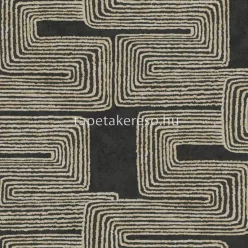   York ARTISTIC ABSTRACT vlies anyagú fekete, arany színű vonalas, geometriai modern tapéta