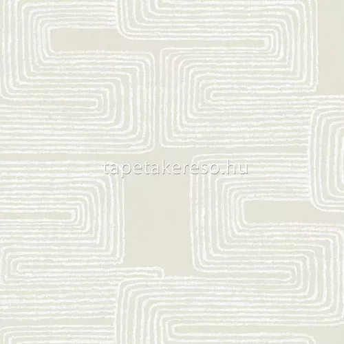 York ARTISTIC ABSTRACT vlies anyagú beige, törtfehér, gyöngyház színű vonalas, geometriai modern tapéta