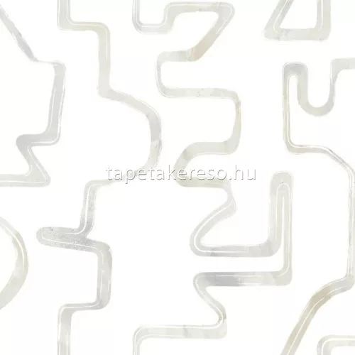 York ARTISTIC ABSTRACT vlies anyagú fehér, szürke, barna színű absztrakt, vonalas modern tapéta