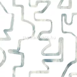   York ARTISTIC ABSTRACT vlies anyagú fehér, szürke, zöld színű absztrakt, vonalas modern tapéta
