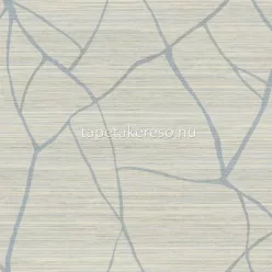   York ARTISTIC ABSTRACT vlies anyagú kék, beige színű vonalas, szövethatású modern tapéta
