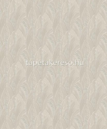 Khroma Agathe vlies anyagú beige, fehér színű art deco modern tapéta