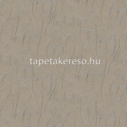  Khroma Agathe vlies anyagú barna, ezüst színű arcok modern tapéta