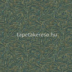   Khroma Agathe vlies anyagú kék, zöld, sárga színű pöttyös, art deco modern tapéta