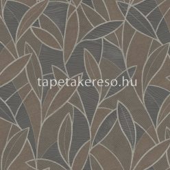   Decoprint Allure vlies, vinyl anyagú barna, fekete színű leveles modern tapéta