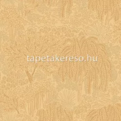   Decoprint Allure vlies, vinyl anyagú sárga, barna színű fás modern tapéta