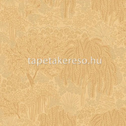 Decoprint Allure vlies, vinyl anyagú sárga, barna színű fás modern tapéta