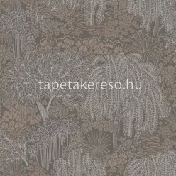   Decoprint Allure vlies, vinyl anyagú szürke, ezüst színű fás modern tapéta