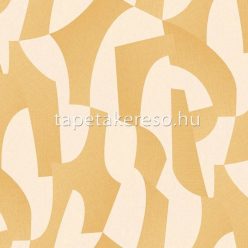   Decoprint Allure vlies, vinyl anyagú törtfehér, sárga színű geometriai modern tapéta