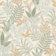 Decoprint Allure vlies, vinyl anyagú beige, zöld, barna színű leveles modern tapéta