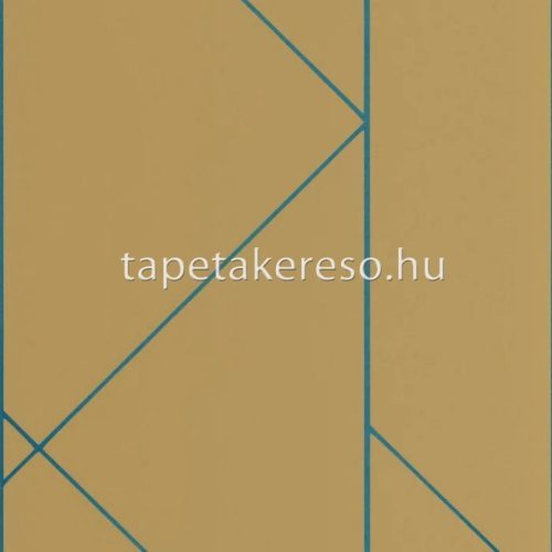 Casadeco ALCHIMIE vlies anyagú mustársárga, kék színű geometriai modern tapéta