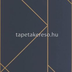   Casadeco ALCHIMIE vlies anyagú kék, arany színű geometriai modern tapéta