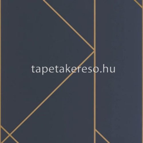 Casadeco ALCHIMIE vlies anyagú kék, arany színű geometriai modern tapéta