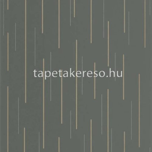 Casadeco ALCHIMIE vlies anyagú zöld, arany színű vonalas, geometriai modern tapéta