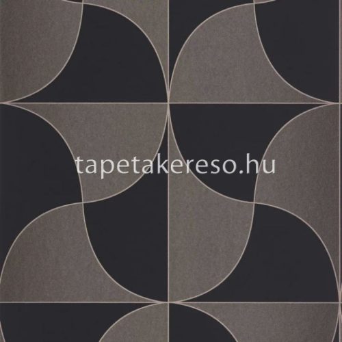 Casadeco ALCHIMIE vlies anyagú szürke, fekete, gyöngyház színű geometriai modern tapéta