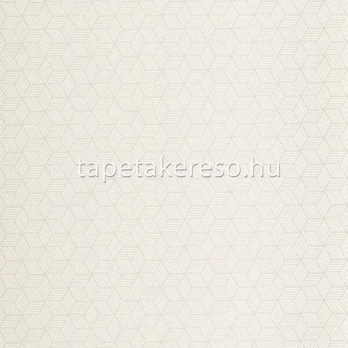 Casadeco ALCHIMIE vlies anyagú fehér, gyöngyház színű 3d, geometriai modern tapéta