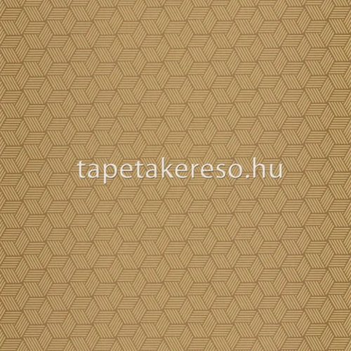 Casadeco ALCHIMIE vlies anyagú mustársárga, gyöngyház, arany színű 3d, geometriai modern tapéta