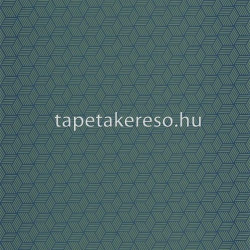 Casadeco ALCHIMIE vlies anyagú kék, zöld színű 3d, geometriai modern tapéta