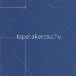   Casadeco ALCHIMIE vlies anyagú kék, arany színű geometriai modern tapéta