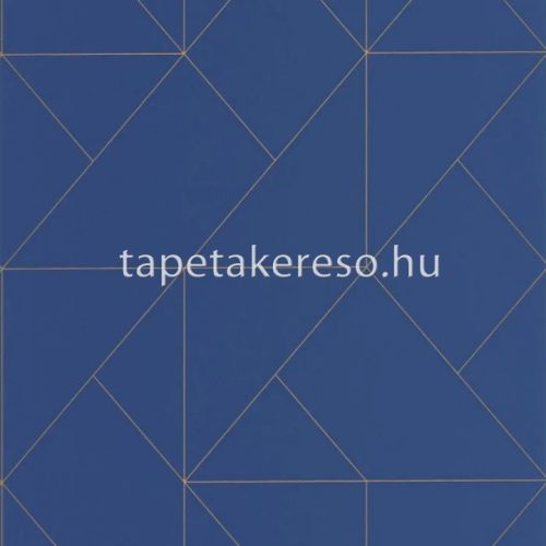 Casadeco ALCHIMIE vlies anyagú kék, arany színű geometriai modern tapéta
