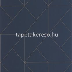   Casadeco ALCHIMIE vlies anyagú kék, arany színű geometriai modern tapéta