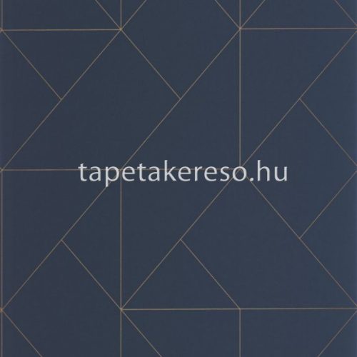 Casadeco ALCHIMIE vlies anyagú kék, arany színű geometriai modern tapéta
