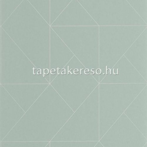 Casadeco ALCHIMIE vlies anyagú zöld, ezüst színű geometriai modern tapéta
