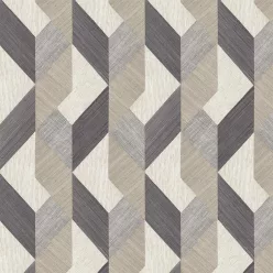   SketchTwenty3 Andalusia vlies anyagú, szürke, barna, beige színű, 3d, geometriai, Modern tapéta