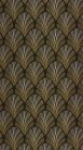 Casadeco Années Folles vlies anyagú, fekete, keki, gyöngyház színű, art deco, Modern tapéta