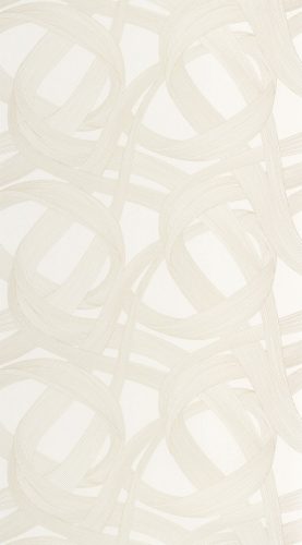 Casadeco Années Folles vlies anyagú, fehér, beige, gyöngyház színű, 3d, geometriai, Modern tapéta