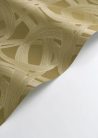 Casadeco Années Folles vlies anyagú, mustársárga, gyöngyház színű, 3d, geometriai, Modern tapéta