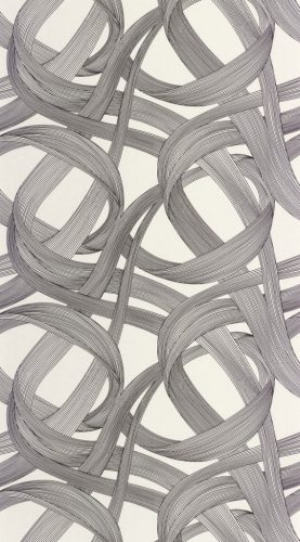 Casadeco Années Folles vlies anyagú, fehér, fekete színű, 3d, geometriai, Modern tapéta