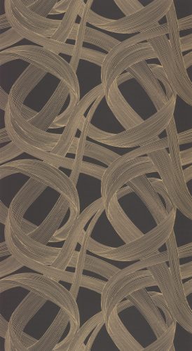 Casadeco Années Folles vlies anyagú, barna, arany  színű, 3d, geometriai, Modern tapéta