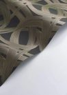 Casadeco Années Folles vlies anyagú, barna, arany  színű, 3d, geometriai, Modern tapéta