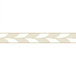   Casadeco Années Folles vlies anyagú, törtfehér, barna színű, geometriai, Modern bordűr