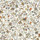 Caselio Art of Botany vlies anyagú, fehér, kék, barna színű, virágos, Modern tapéta