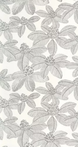 Caselio Art of Botany vlies anyagú, fekete, fehér színű, virágos, Modern tapéta