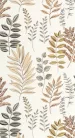 Caselio Art of Botany vlies anyagú, fehér, zöld, barna, beige színű, leveles, Modern tapéta