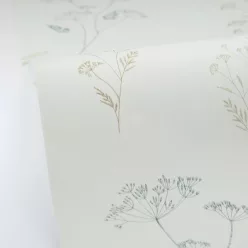   Caselio Art of Botany vlies anyagú, zöld, barna színű, virágos, Modern tapéta