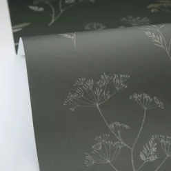   Caselio Art of Botany vlies anyagú, zöld, barna színű, virágos, Modern tapéta