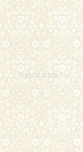 Casadeco Arts & Crafts vlies anyagú beige, fehér színű virágos romantikus tapéta