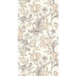   Casadeco Arts & Crafts vlies anyagú fehér, beige, barack színű virágos romantikus tapéta