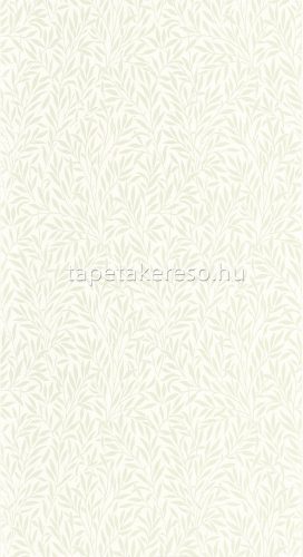 Casadeco Arts & Crafts vlies anyagú fehér, zöld színű leveles romantikus tapéta