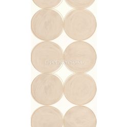   Caselio Around vlies, vinyl anyagú fehér, beige, barna színű pöttyös, geometriai retro tapéta