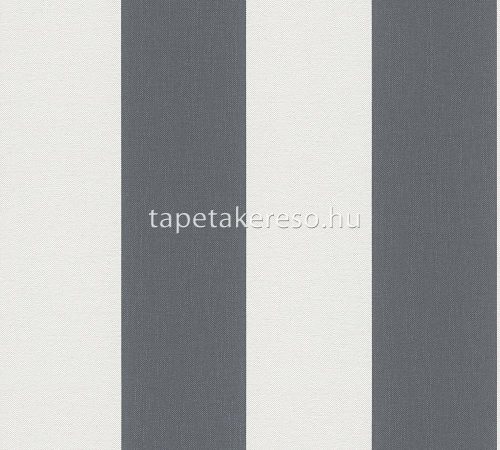 AS Creation Pure Elegance vlies, habos anyagú fehér, szürke színű csíkos, textilhatású modern tapéta