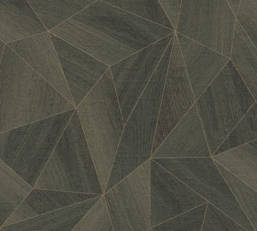 AS Creation Daniel Hechter 7 vlies, vinyl anyagú zöld, barna színű geometriai Modern tapéta