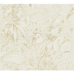   AS Creation Smart Surfaces vlies, vinyl anyagú fehér, beige, barna színű leveles modern, natural tapéta