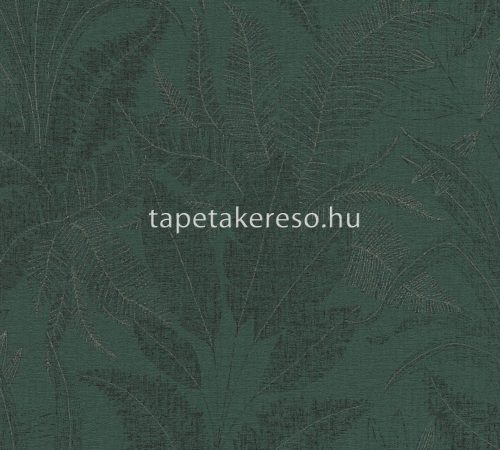 AS Creation Stories of Life habos, vlies anyagú zöld, barna színű leveles, textilhatású Modern tapéta